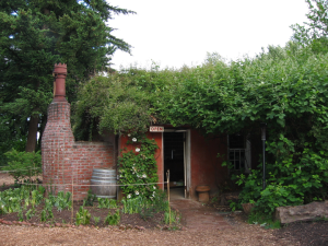 McMenamins’ “Little Red Shed” (former poorhouse incinerator), Edgefield, OR